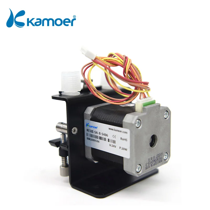 Перистальтический Насос Kamoer KCS3 с резьбовым соединением и шаговым двигателем 24 В