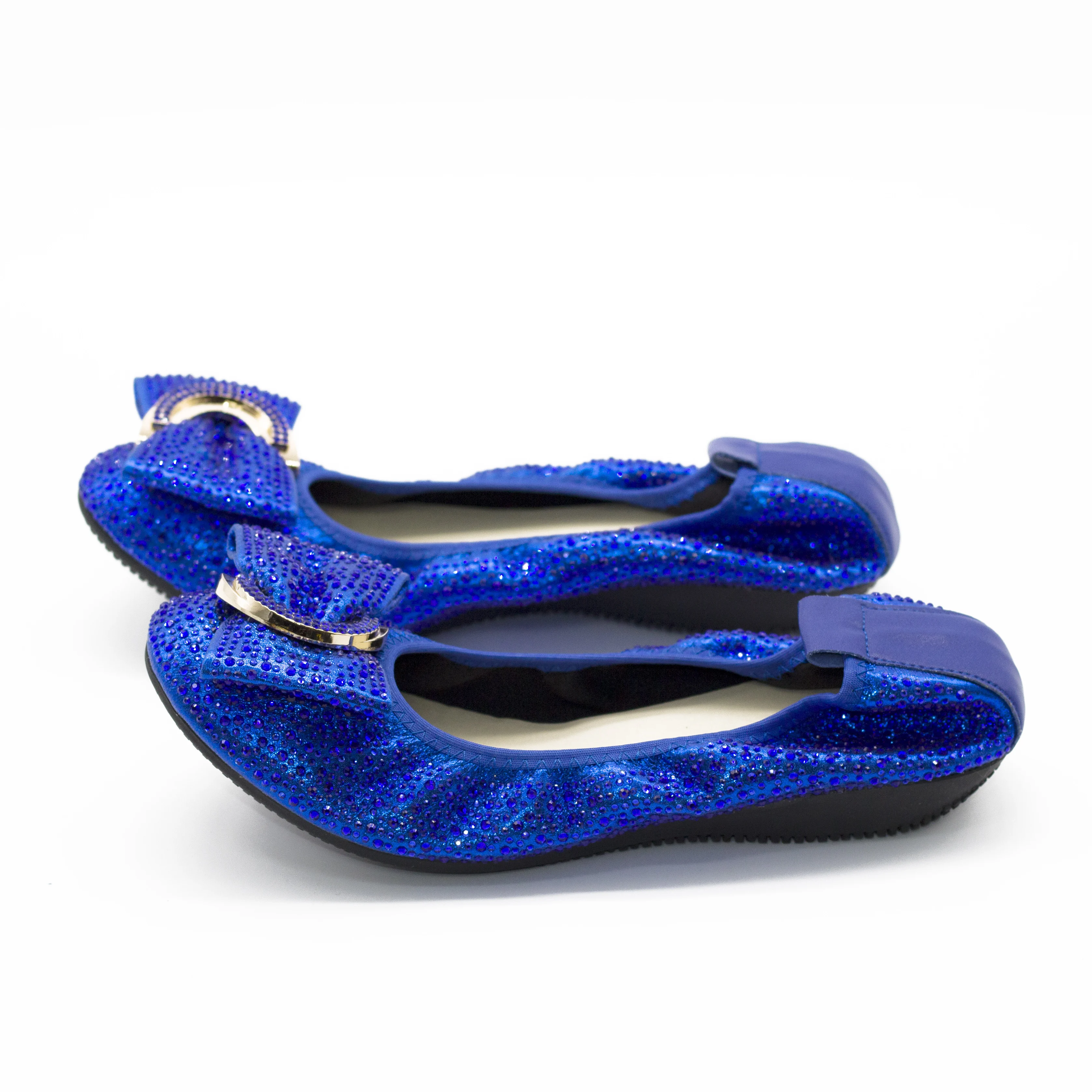 Royal Blue Comfortable Ballet Flats 2022 Plus Size 43 44 45 Wedding Party Dress Flats Dressy Shoes for Lady Women's Comfy Flats