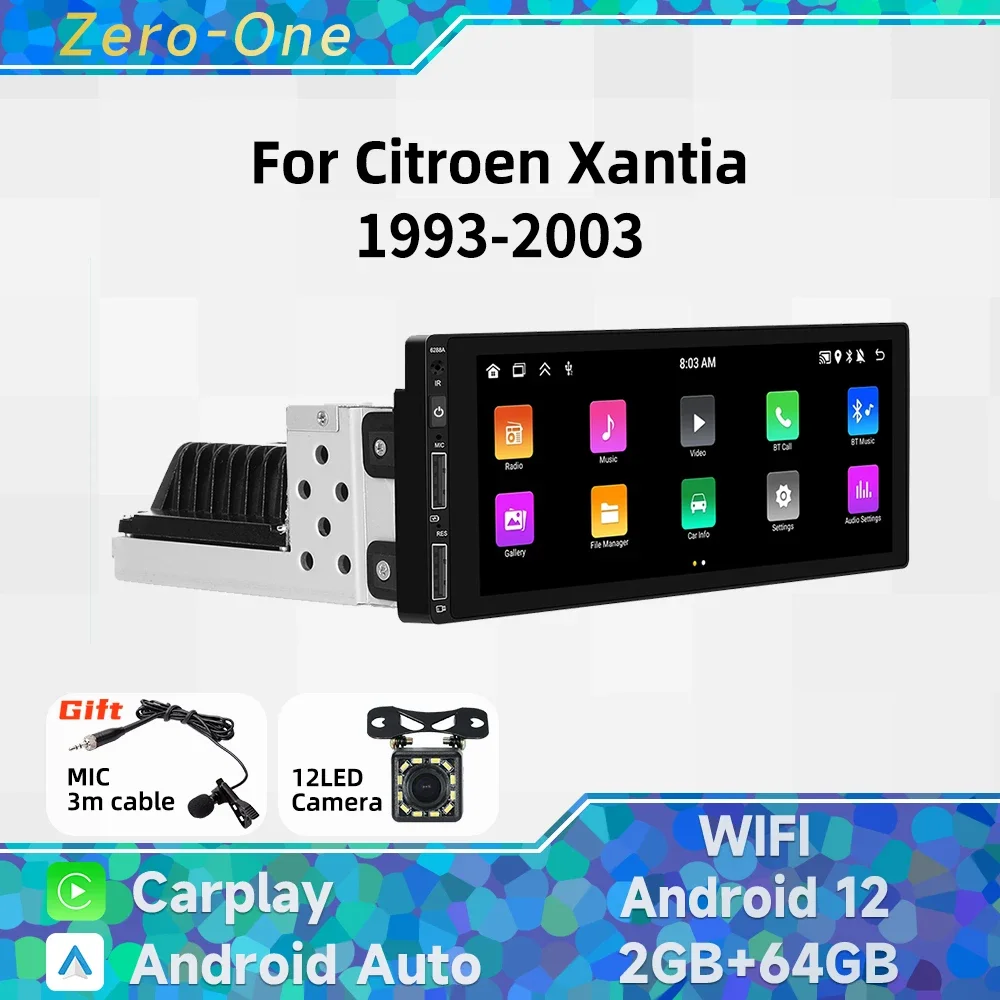 1 Din радио Android автомобильный мультимедиа для Citroen Xantia 1993-2003 6 9-дюймовый экран