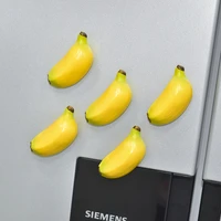 simulation banana refrigerator stickers fruit resin magnet magnet magnet iron stone refrigerator decorations message stickers