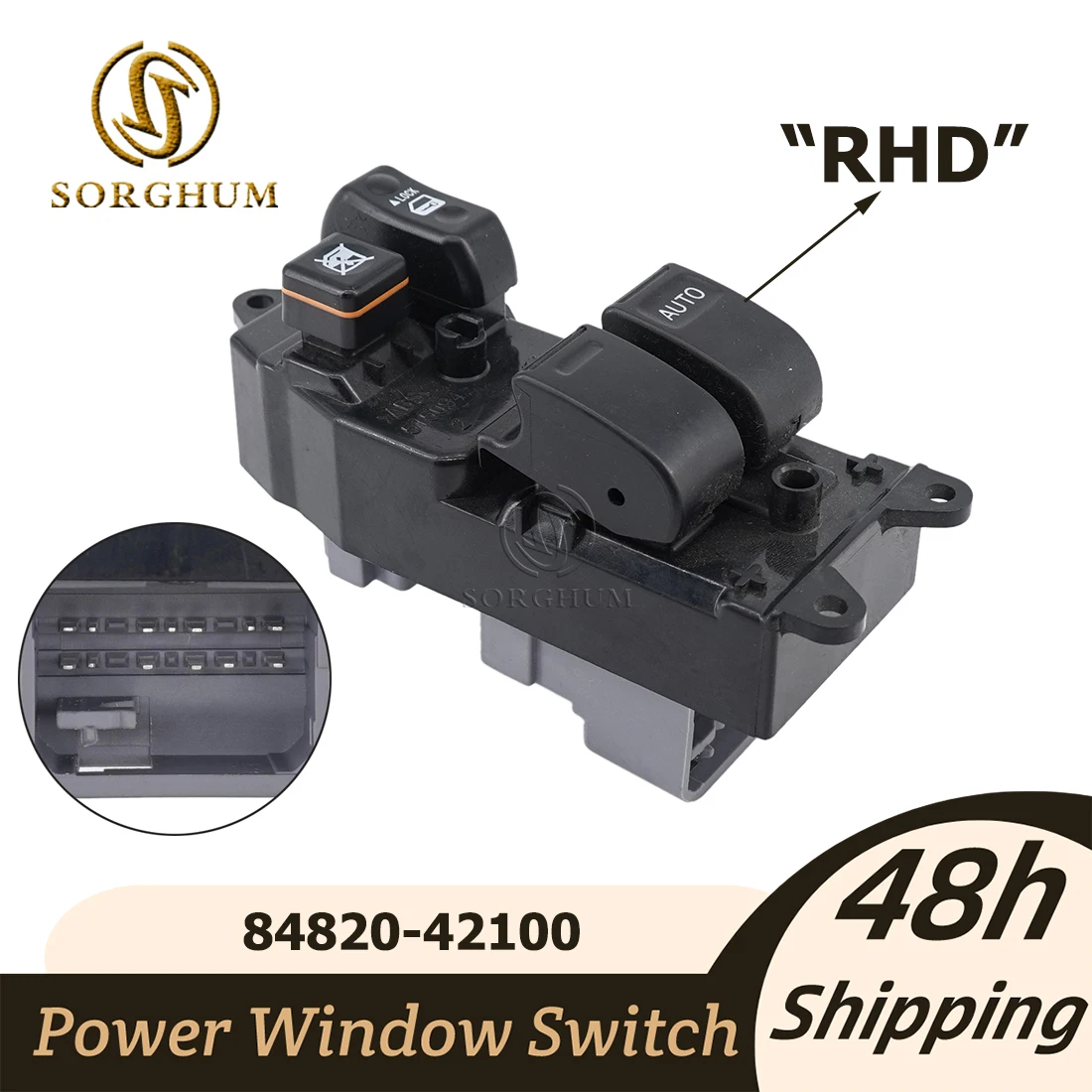 

Sorghum For Toyota Corolla Power Master Window Switch RHD Driver Side For Toyota Corolla Crown Centuryvg4 84820-42100 8482042100