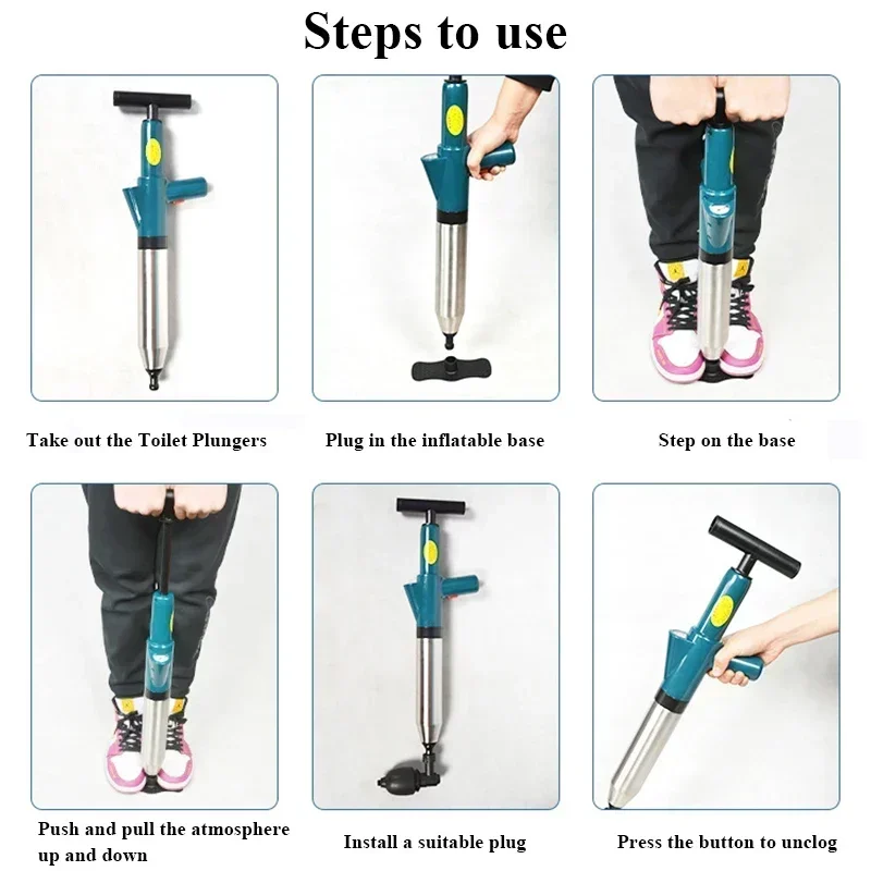 Устройство для разблокировки унитаза шланг высокого давления дренажный Плунжер