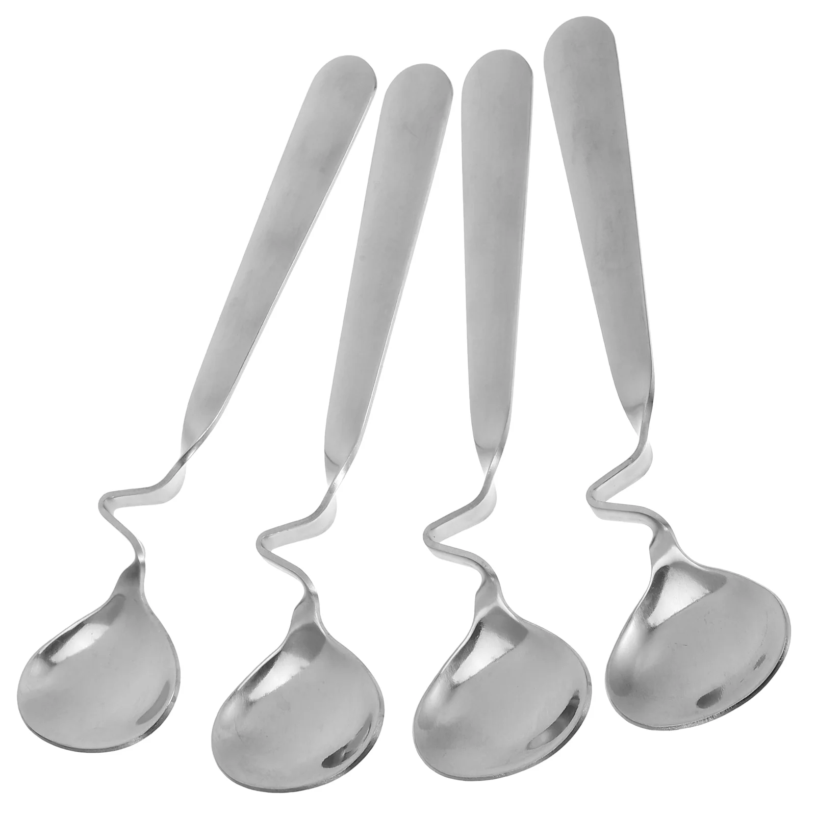 4 шт. золотые ложки для латте смешивание меда кофе бытовой пищевой декоративный