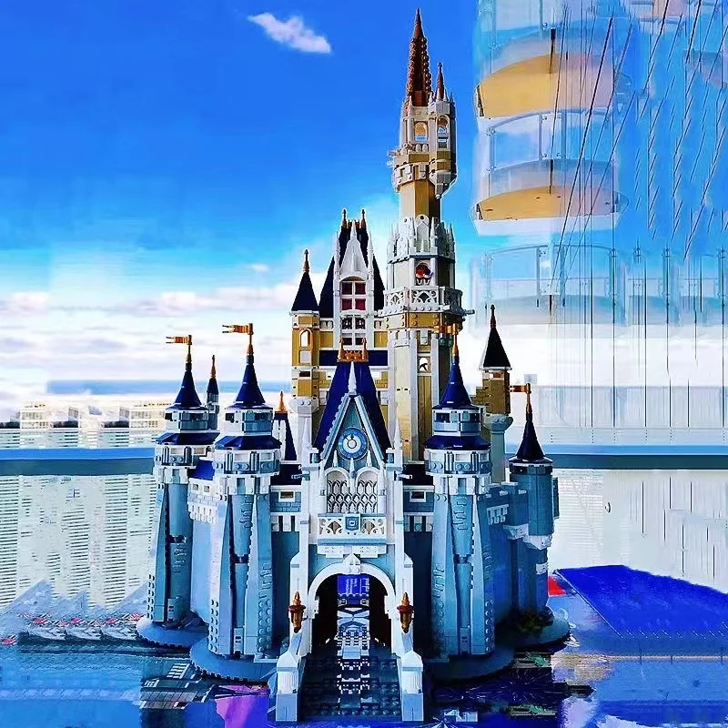 

Коллекция 71040 года Disney World, замок, конструктор «сделай сам», комплекс игрушек MOC для детей, милый подарок на Хэллоуин