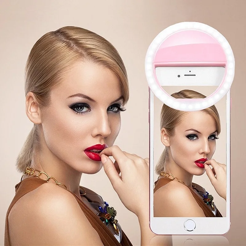 Selfie LED Ring Flash Light Portable Mobile Phone Lamp Luminous Clip For iPhone 13 Xiaomi Samsung huawei Phones images - 6