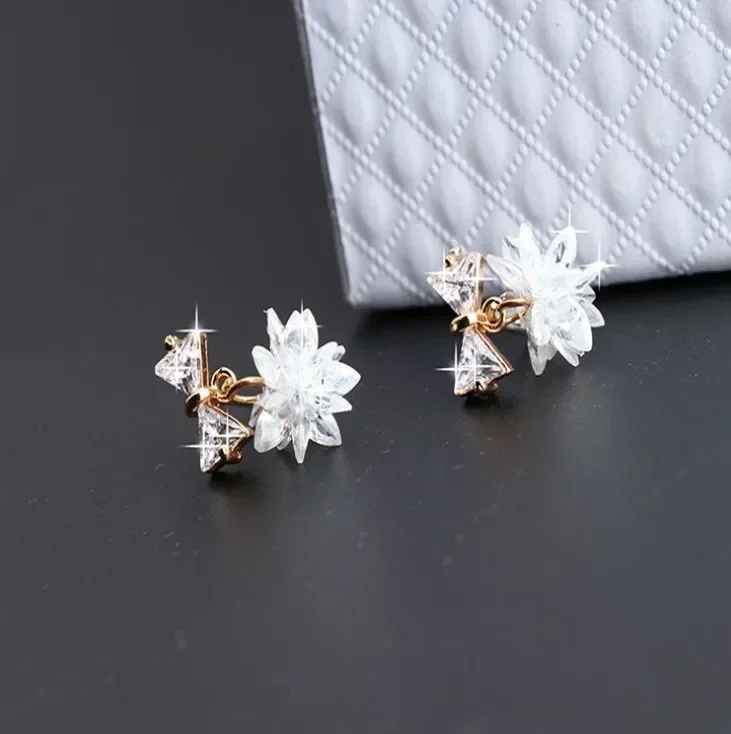НОВЫЕ серьги из серебра 925 пробы с кристаллами Swarovsk модные темпераментные