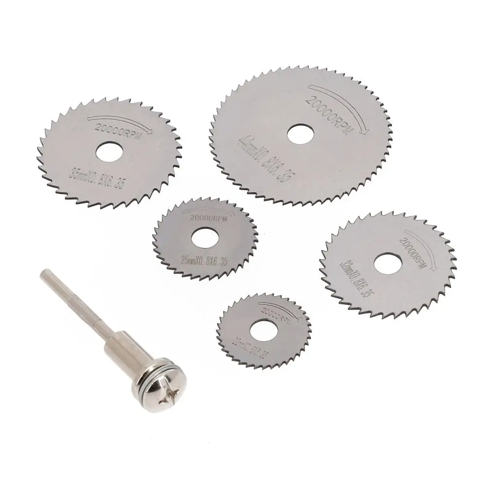 

1set HSS Diamond Wood Cutting Discs Circular Saw Blade For Rotary Tool Engraver Electric Drill And 1 Mandrel Tools