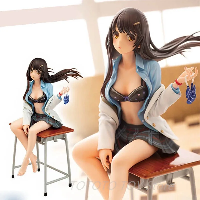 

Экшн-фигурка Daiki Kougyou My Girl Friend Ran Senpai из ПВХ, подставка, Аниме Сексуальная девушка, японские модели игрушек, статуя, коллекционная кукла, подар...