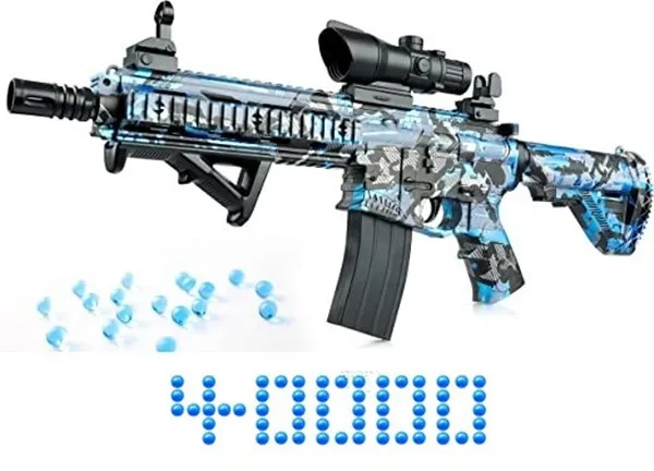 

M-416 Electric Gel Ball Blaster Toy Gun 2 modes Automatic With 40000 Water Ball Beads Refill Ammo Outdoor Toy Guns