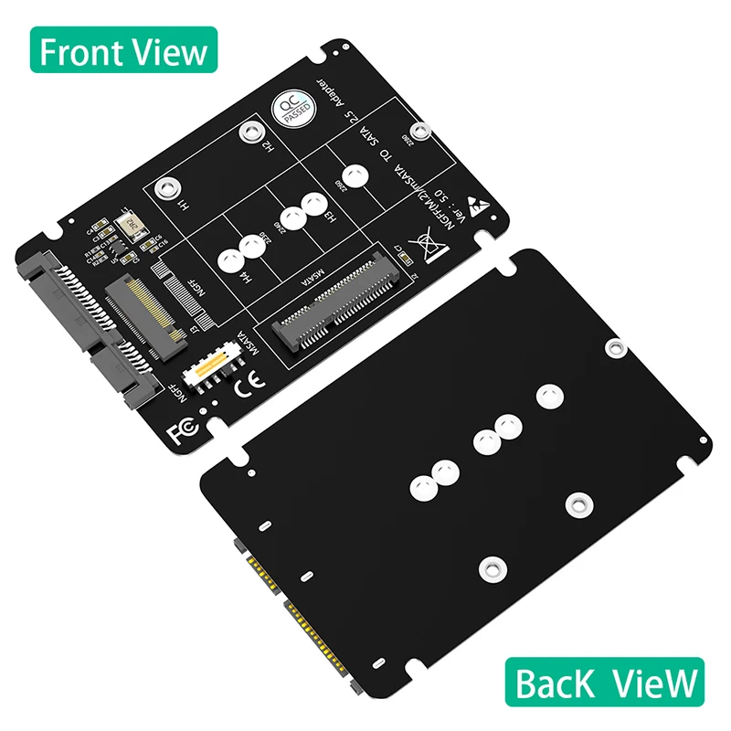 Адаптер M.2 NGFF mSATA SSD на SATA 3 0 2 5 дюйма