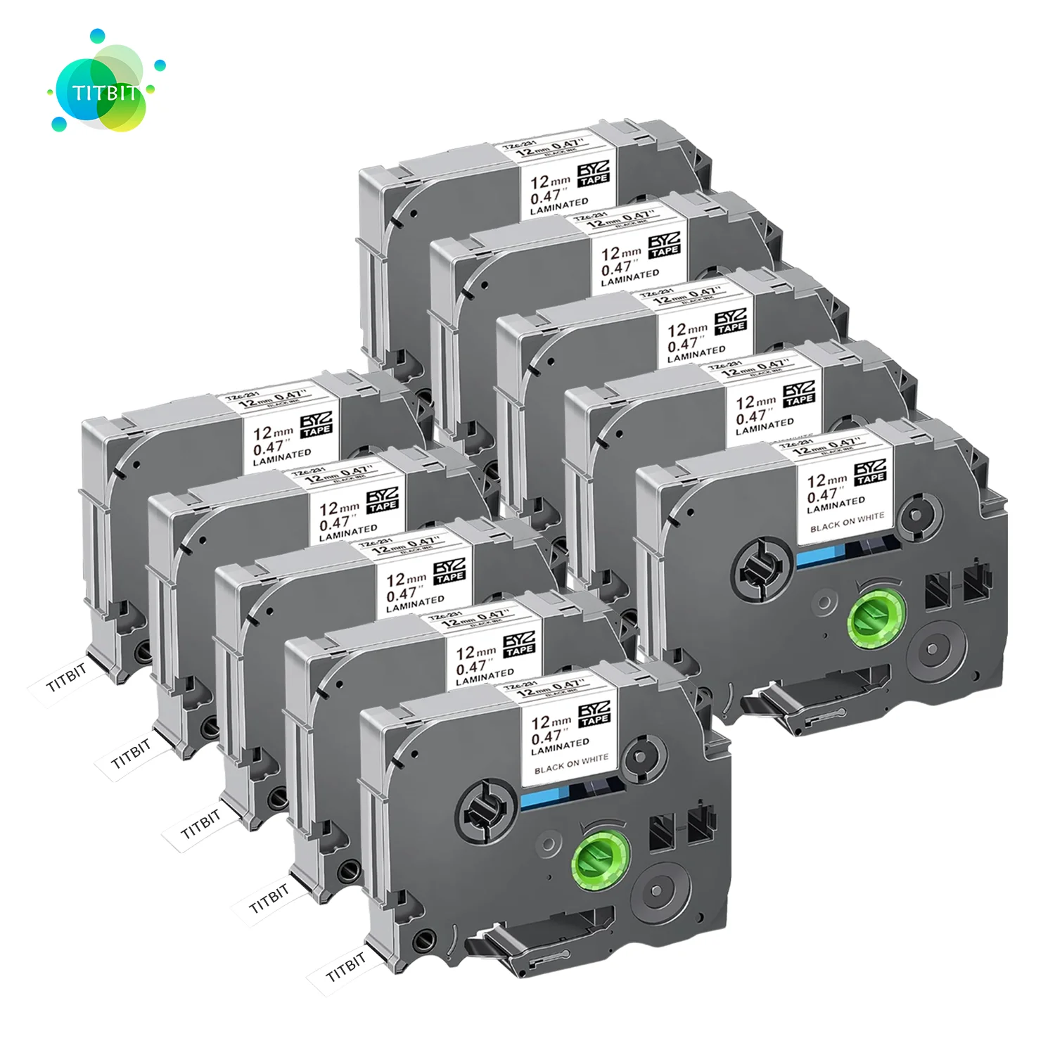 Лента tze 231 12 мм лента для маркировки совместимая с Brother Fx231 Fx221 9/12 сменная p touch PTH110