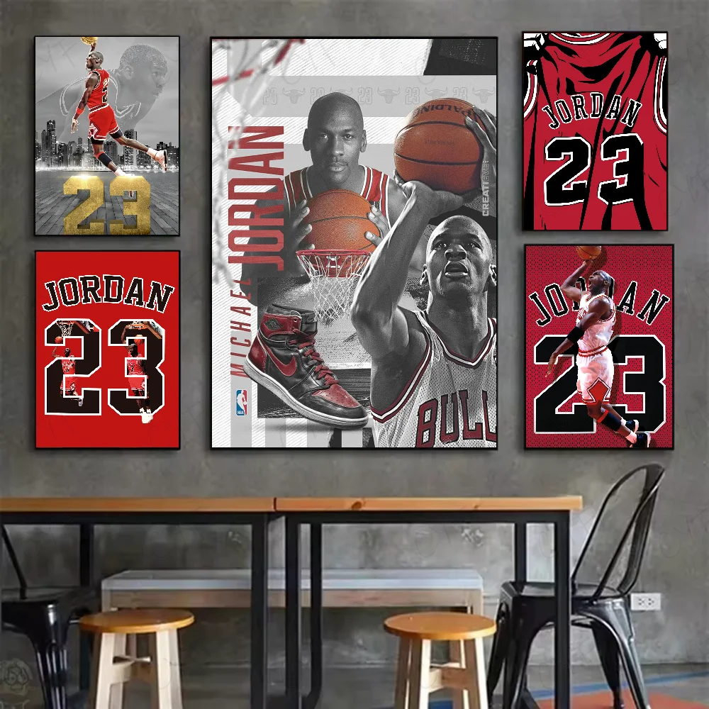 M-Michael J-Jordan постер HD арт липкая стена водонепроницаемый дом гостиная спальня бар