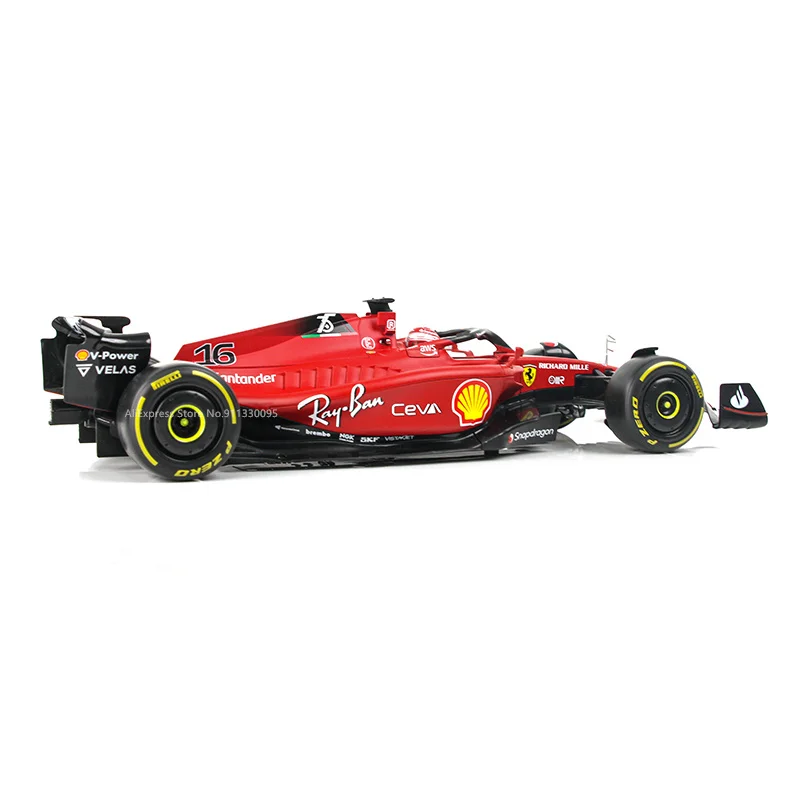 Bburago 1:18 new 2022 F1-75 F1 Racing #16 Charles Leclerc Formula Car Static Die Cast Vehicles Collectible Model Car Toys