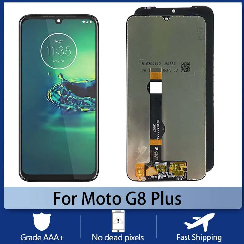 Оригинальный ЖК-дисплей для Motorola Moto G8 Plus мобильный телефон, сенсорный экран с цифровым преобразователем в сборе