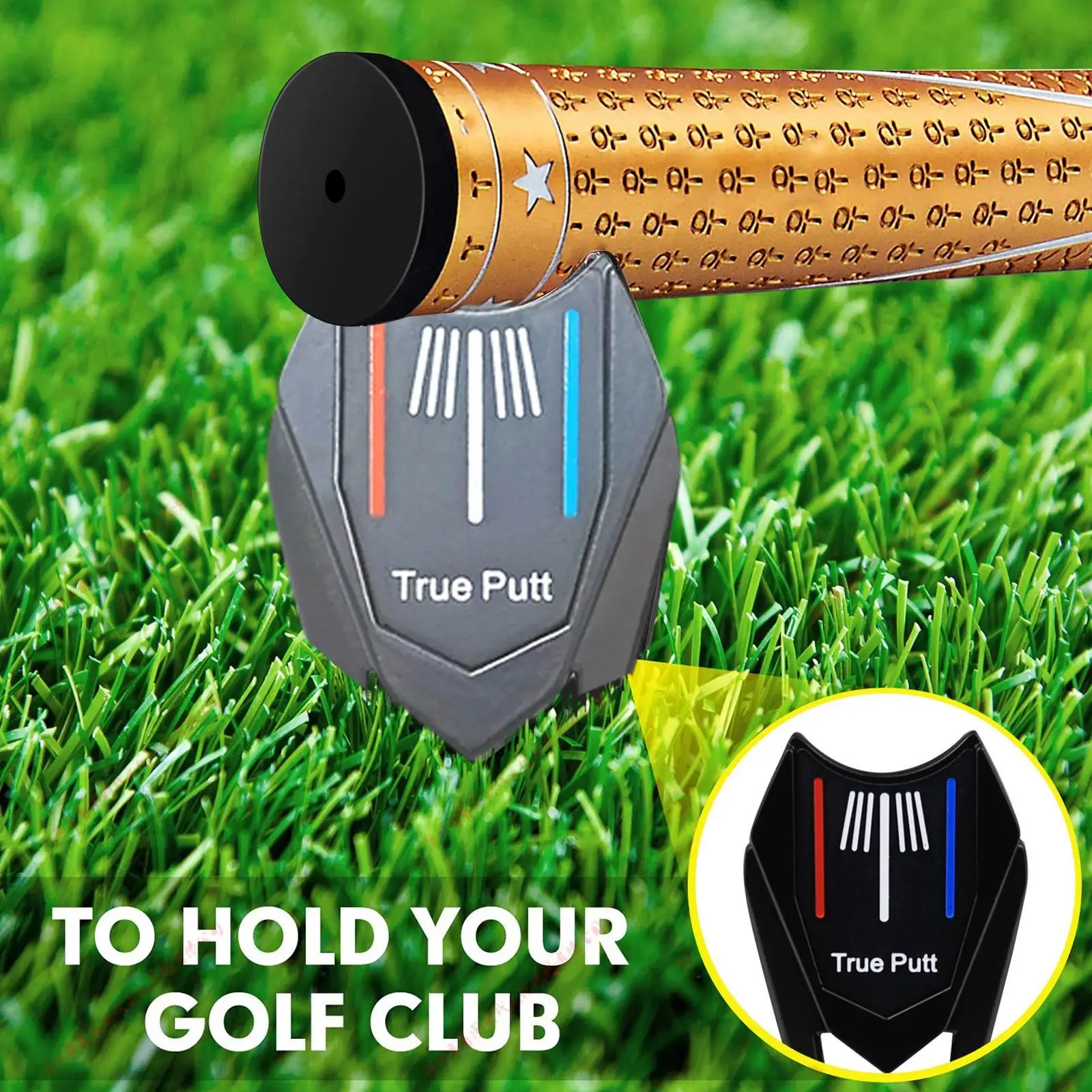 

1PCS True Putt Tool & Marker New Golf Putter Accessory Aid Golf Fork Golf Ball Marker Alignment Tool Golf Equipment