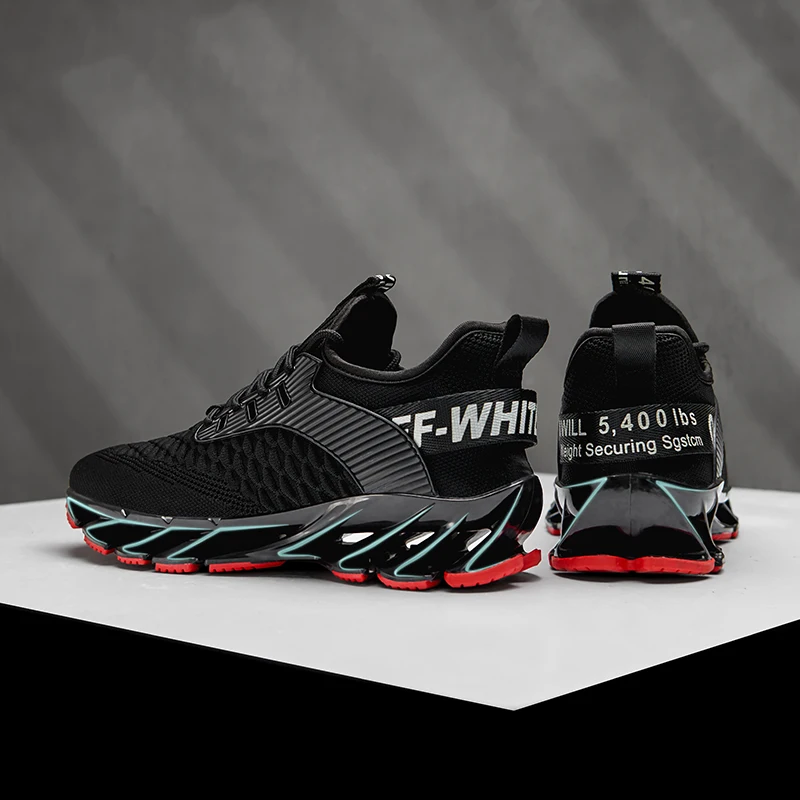 

JIEMIAO Men's Casual Shoes Blade Sole Men Sneakers Breathable Comfortable Running Shoes Outdoor Fitness Training Zapatillas