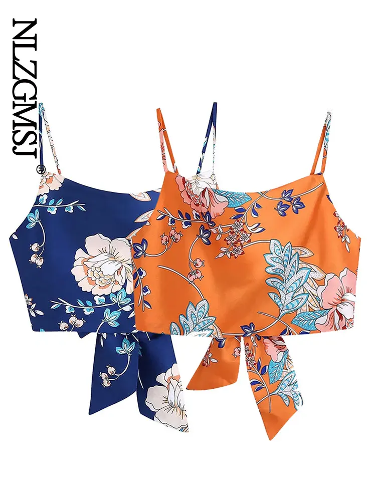 

Женский летний топ Nlzgmsj ZBZA 2022, пикантная майка, женские майки без рукавов с открытой спиной, укороченные топы, уличная одежда, кофта 202203