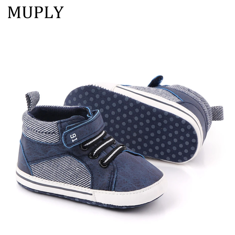 

2022 New Fashion Baby Boys Girls Sneakers Leather Sports Crib Soft First Walker Shoes First Walkers For 0-18month