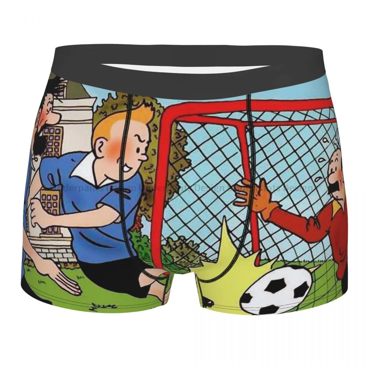 

Play Soccer The Adventures of Tintin Underpants Homme Panties Male Underwear Comfortable Shorts Boxer Briefs