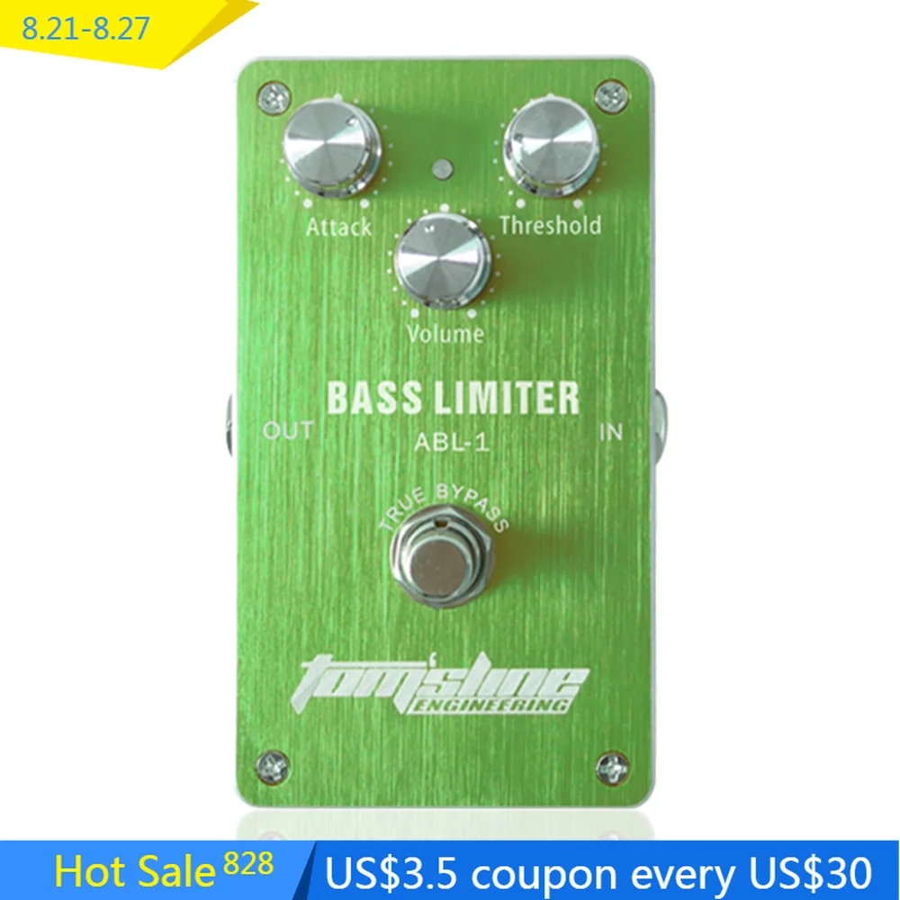 

AROMA ABL-1 Bass Guitar Effects Pedal True Bypass Aluminum Alloy Housing Electric Bass Effect Pedal Guitar Parts & Accessories