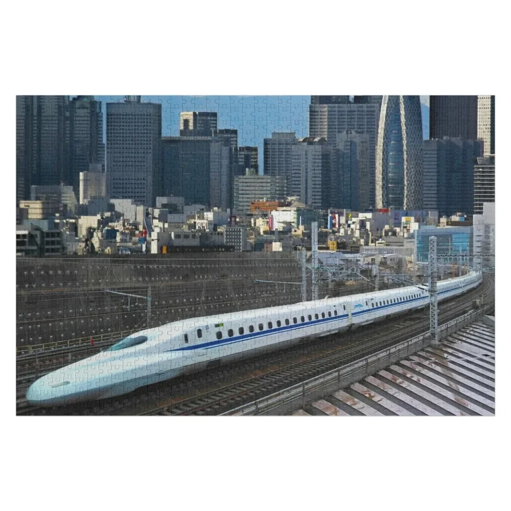 Mt Fuji and the Shinkansen in Tokyo City Япония Пазл на заказ Деревянные коробки Детский пазл