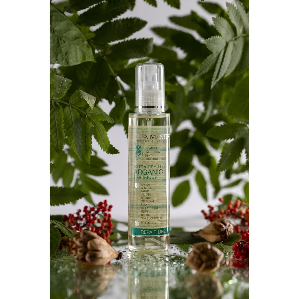 SPA MASTER molecular cosmetics Аргановая сыворотка для восстановления волос и кожи 11 масел |