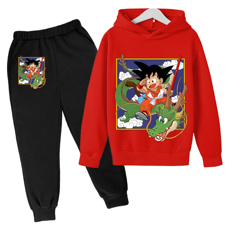 

2023 Dragon- Ballz Kids Goku Sweatshirts Sets Baby Boys Clothes 2023 Autumn Children's Clothing Kids Hoodies Vegeta sweater