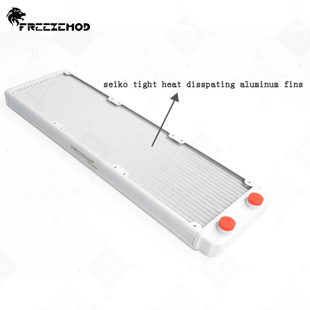 FREEZEMOD 360 мм белый радиатор 18 шт. труба алюминиевый G1/4 резьбовой интерфейс ПК