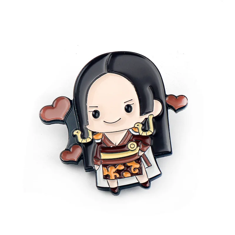 Цельная аниме-фигурка Luffy Boa · Hancock Portgas D Ace Dracule Mihawk Мультяшные Броши для женщин