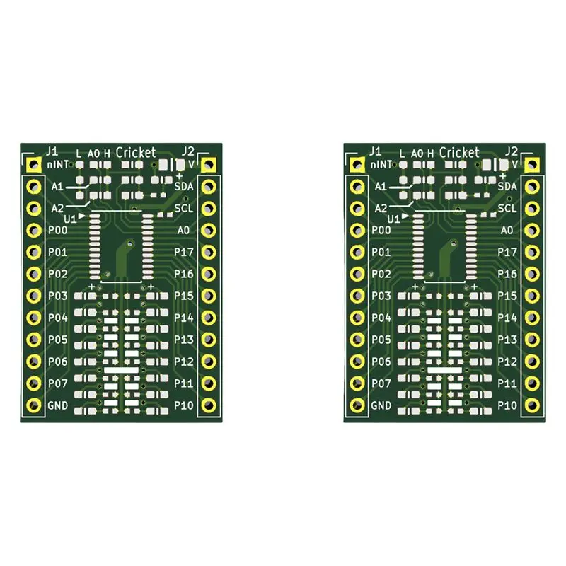 Фото Модуль расширения QWE-2X TCA9555 IIC/I2C GPIO, плата расширения с 16 цифровыми входами и выходами №1