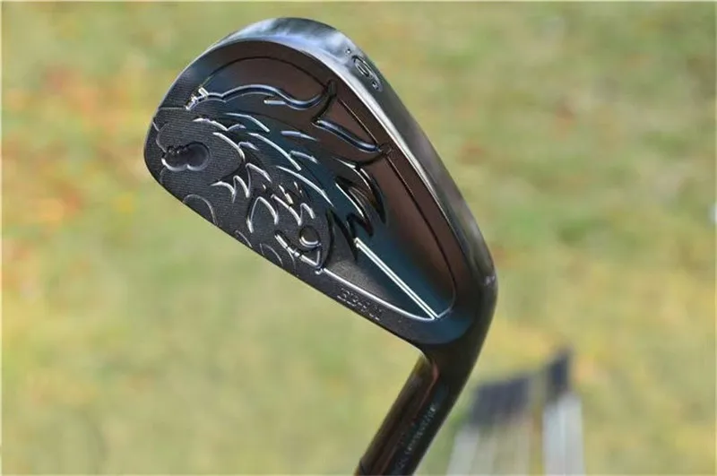 

Мужские клюшки для гольфа, оригинальные клюшки для гольфа с ЧПУ, кованые черные EMILLID BAHAMA, набор железа для гольфа 4-9P, стальная/графитовая крышка вала