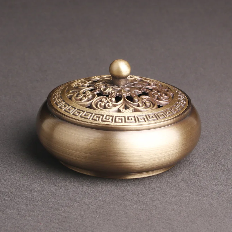 Античная латунная печь Xuande, креативное настольное украшение, сандаловая печь, подарок для рукоделия
