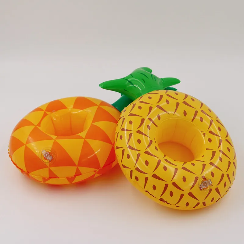 Плавательное кольцо с воздушным наполнением "Ананас", плавающий подставка для напитков "Ананас", плавающий напиток в форме "Ананас", надувная игрушка для плавания "Ананас".