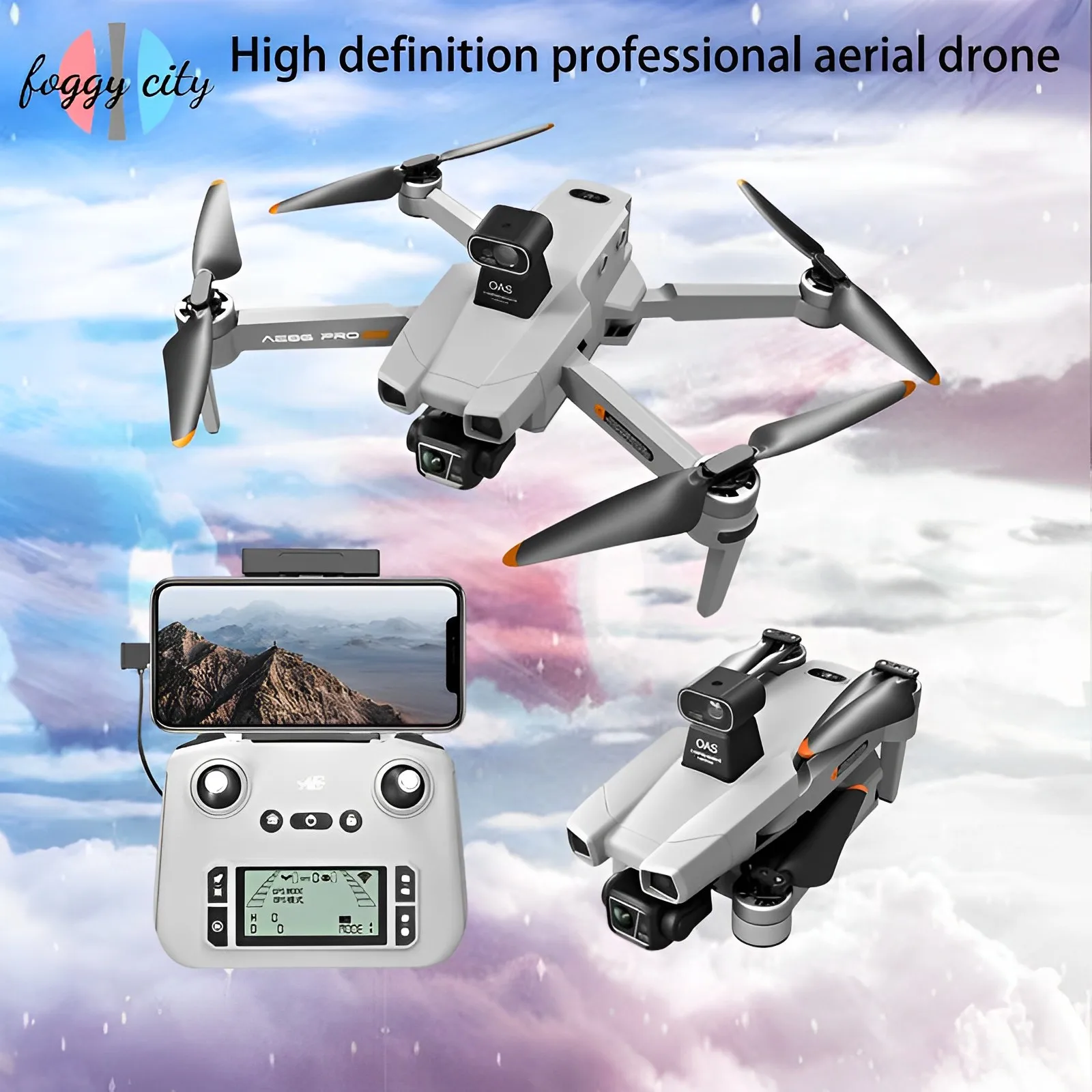 

Ae86 Obstacle Avoidance High-definition Aerial Photography Drone Anti Shake Gps Automatic Return Remote Control Aircraft Gift