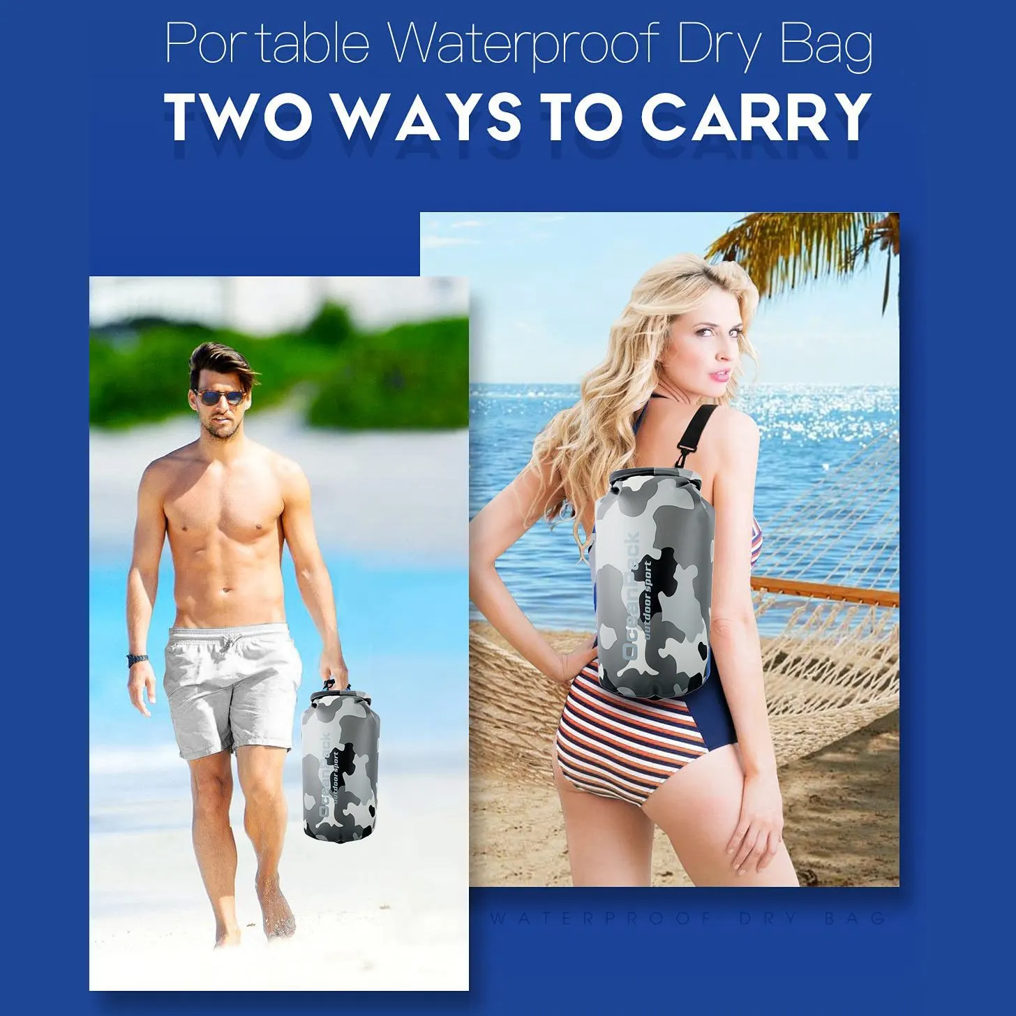 Водонепроницаемая сухая сумка MARJAQE рулонный мешок с водонепроницаемой сумкой