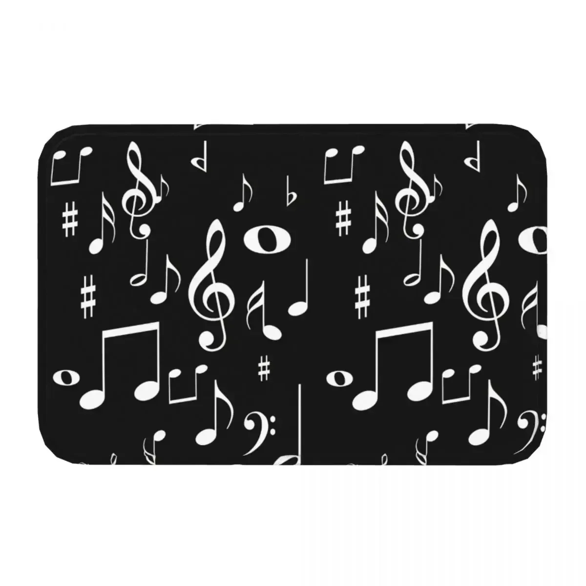 

Противоскользящий полиэстеровый коврик с музыкальными мотивами