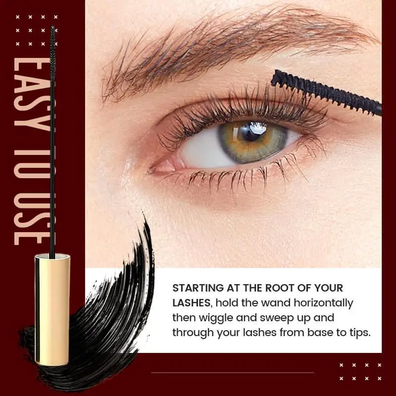

New Mascara Waterproof Lengthens Eye Lash Black Curling Maskara Volume 4D Silk Fiber Eyelash Mascara Makeup Cosmetics