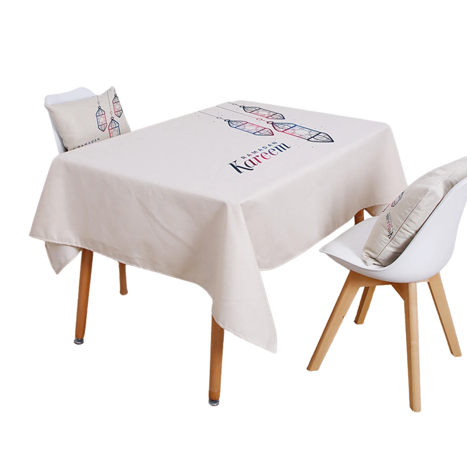 

Eid Mubarak Table Cloth - Delicate Star Moon Mosque Tablecloth - Eid Mubarak Ramadan Decor Home Dining Room Decorations Party Su