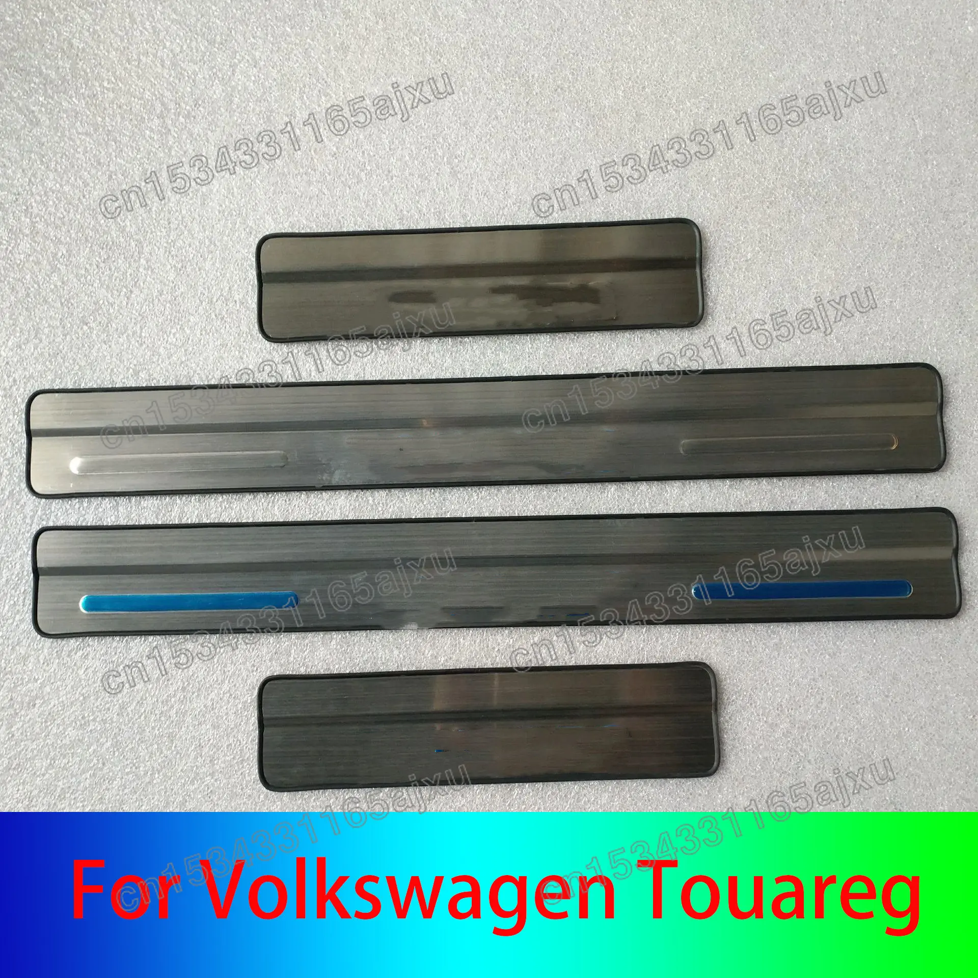 

Автомобильная пороговая защитная пластина из нержавеющей стали, защита от царапин, украшение, автомобильные аксессуары для Volkswagen Touareg 2011-2018