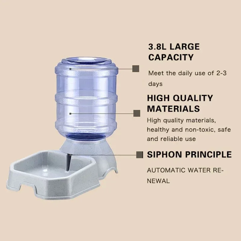 Автоматический фонтанчик для домашних животных собак и кошек большая