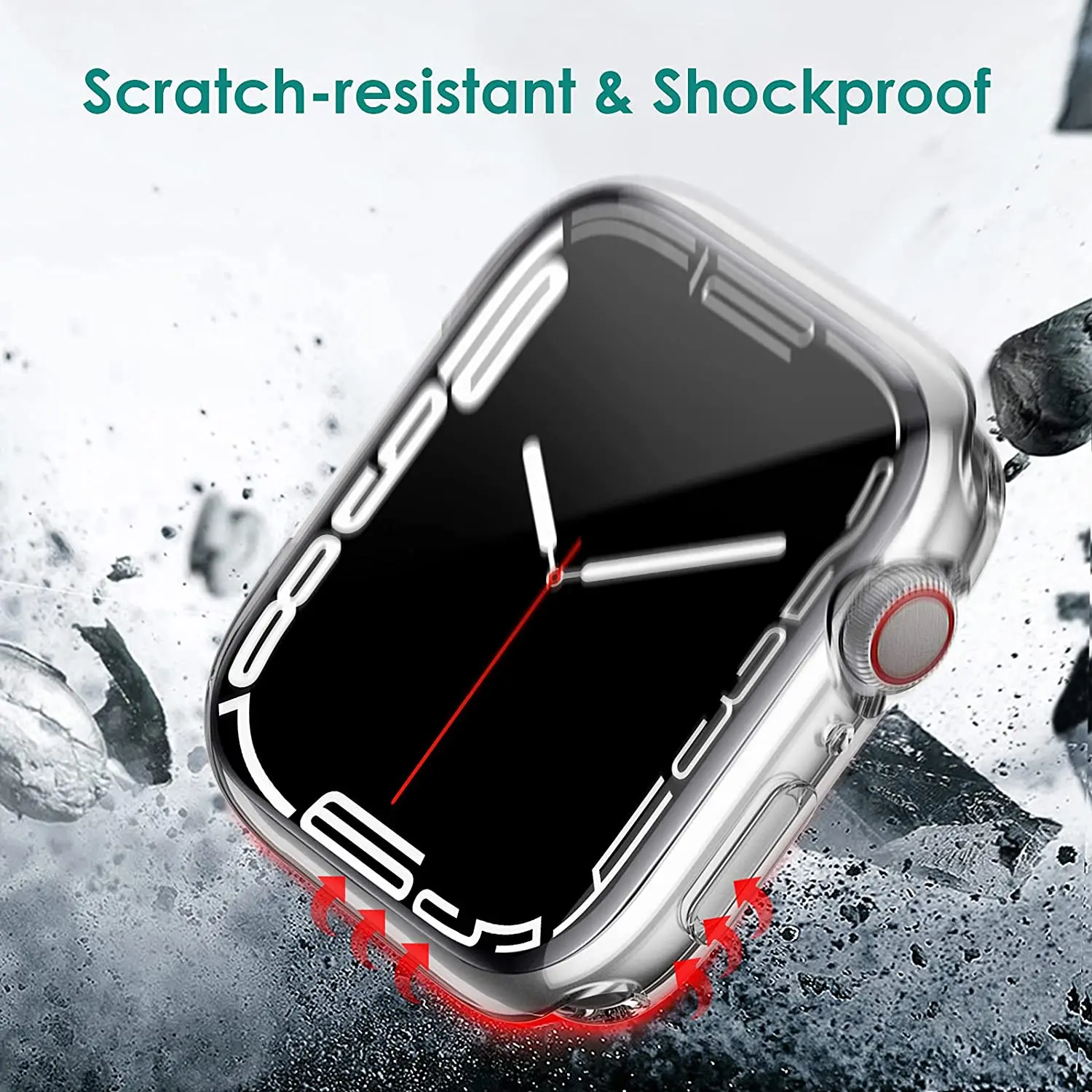 Cover For Apple Watch Case 8 45mm 41mm 44mm 40mm 42mm 38mm TPU Bumper Screen Protector Apple watch Accessories iWatch 6 5 4 SE 7