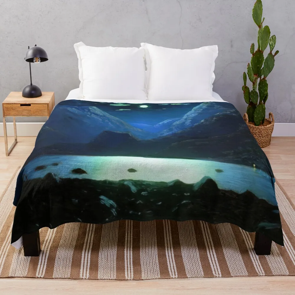 Артеп Куинджи - Дарьальский проход. Ночное одеяло с лунным светом гигантский