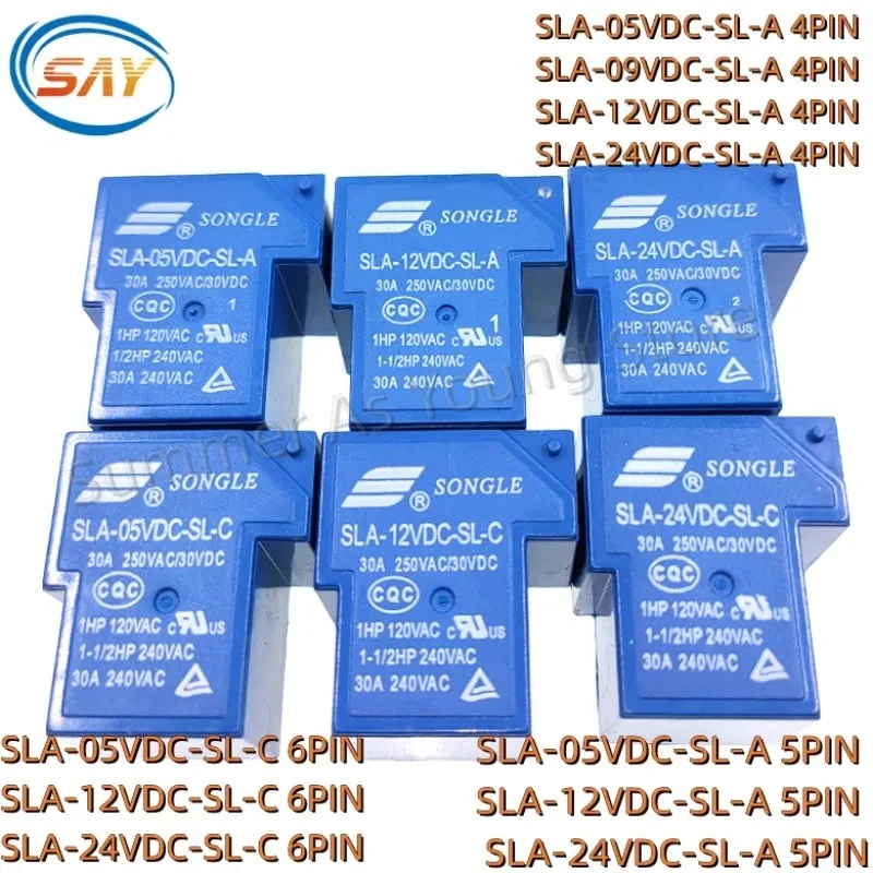 

Реле времени SLA-05VDC-SL-A SLA-12VDC-SL-A SLA-24VDC-SL-A T90 30A