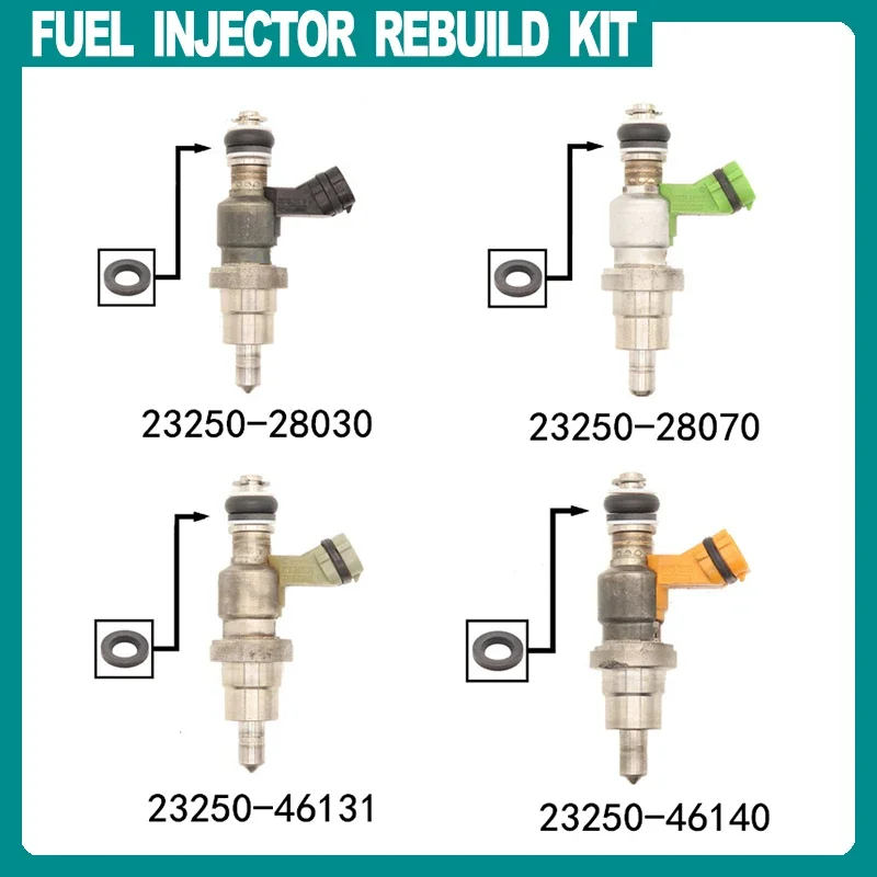 100 шт. резиновое уплотнение топливной форсунки 16 8*6 6*2 5 мм для Toyota RAV4 Avensis 1AZFSE 23250-28030