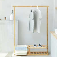 bedroom wood clothes rack shelfs portable standing clothes rack minimalist aesthetic garment mueble recibidor hall furniture