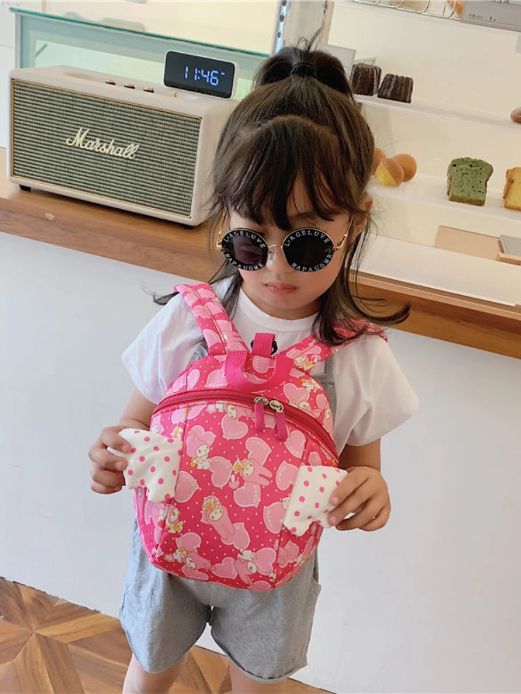 Melody Small Backpack Children's Backpack Cute Cartoon Toon Toddler 1-3-5 Years Old Boy Girl Baby Mini Anti-Lost Small Bookbag