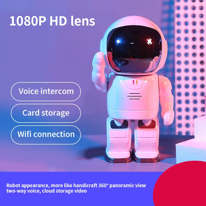 

1080P Home Security Auto Tracking Camera IP CCTV Camera Wireless WiFi Robot Baby Monitor IR Night Vision Surveillance Camera