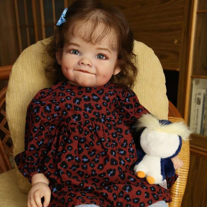 

28inch Reborn Baby Girl Doll Kit Raya Lifesize Reborn Baby Fresh Color Soft Touch Unpainted Unfinished Doll