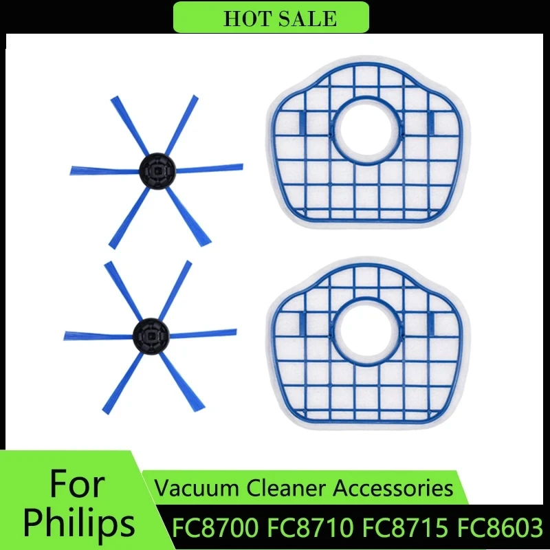 Боковая щетка с фильтром Hepa для Philips FC8700 FC8710 FC8715 FC8603 запасная часть