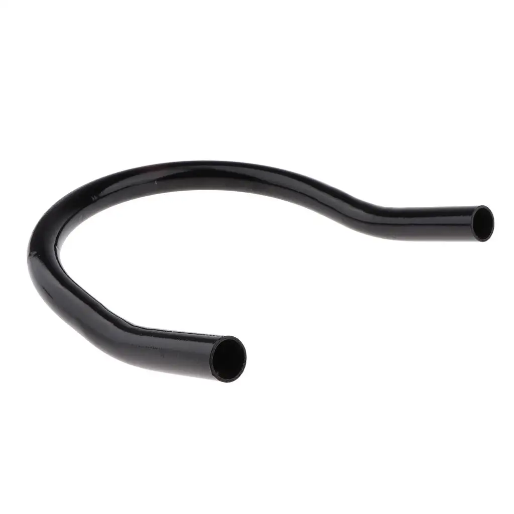 

210mm Upswept Rear Passenger Seat Hand Handle Grab Bar Rail Replacement Part for Motorcycle, Black, Metal